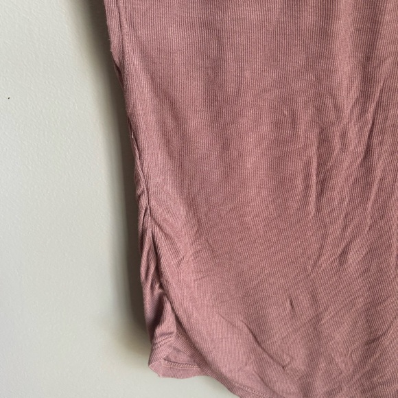 Free People Intimately Mauve/Withered Rose Ruched Boatneck Muscle Tank - Picture 5 of 11